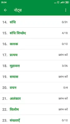 Hindi Grammar android App screenshot 13